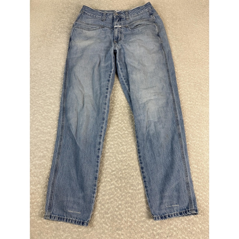 Closed Pedal Pusher Jeans Womens 46 Blue‎ Relaxed Denim Made Italy
